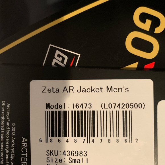 Brand New Men's Arc'Teryx Zeta AR jacket - Picture 6 of 7